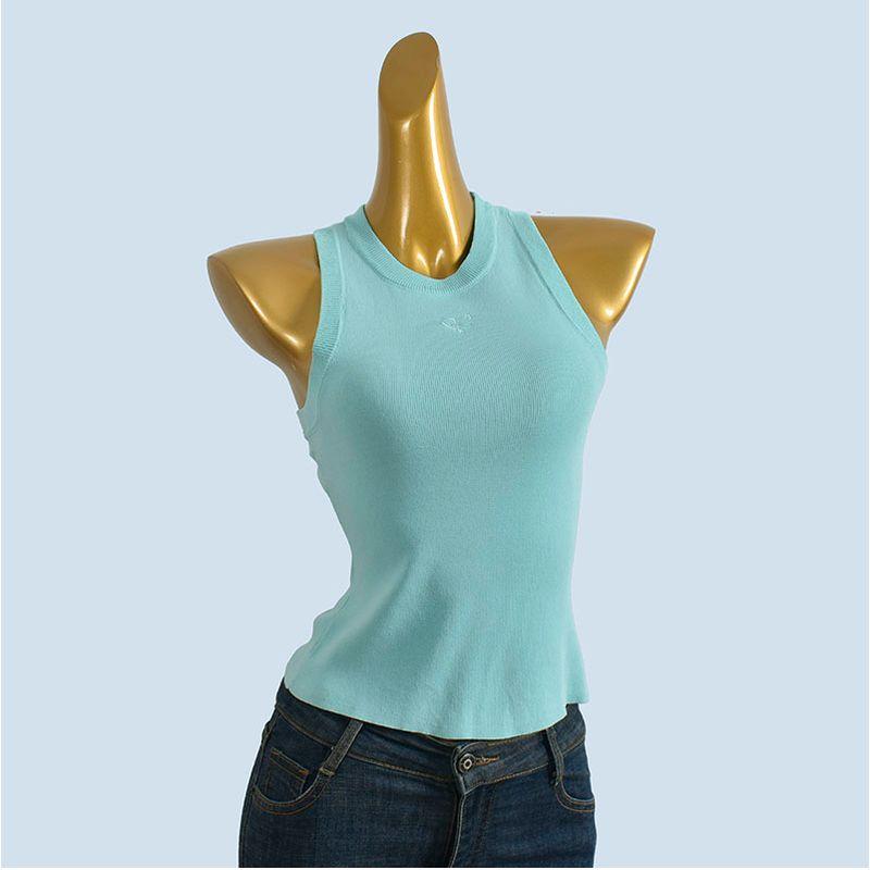 Digging Shoulder I-Shaped Vest Female Summer Outwear Sweet Sexy Silm Knitting Embroidered Strap Vest Dopamine Tops