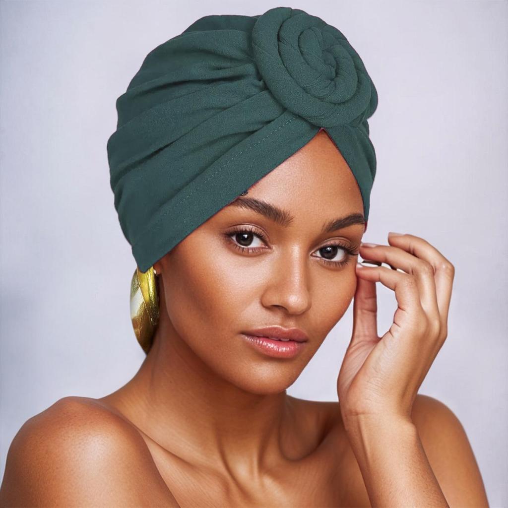 Ethnic Women's Floral Knot Headscarf Hat