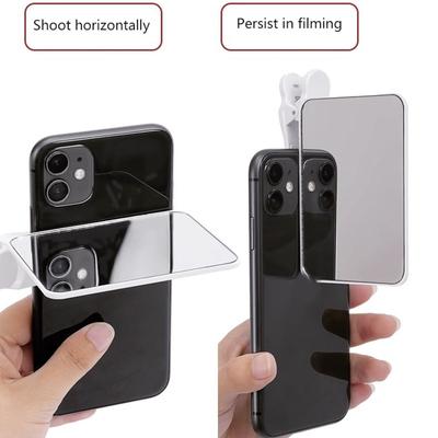 Cell Phone Camera Mirror Reflection HD Lens Selfie Reflector Mirror Mobile Phone Reflection Photography Clip Rear Outdoor Lens