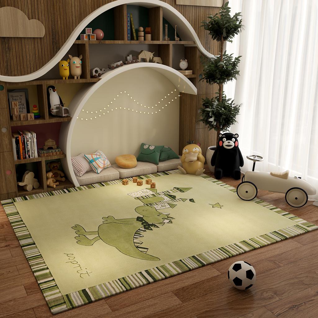Children's Crawling Mat Dinosaur Shark Cartoon Animal Print Home Decor Carpet Water-absorbing and Non-slip Living Room Decor Rug