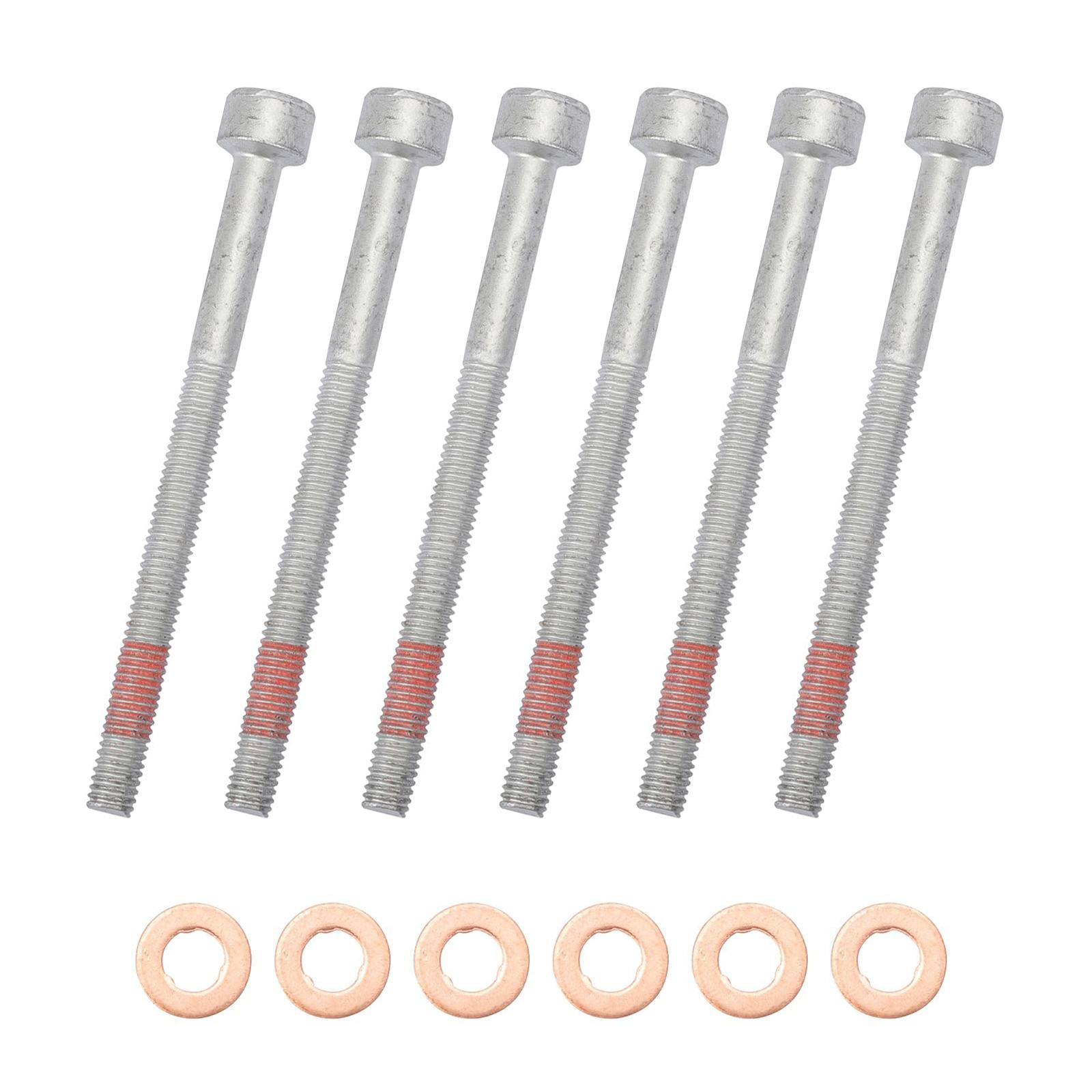 

Упаковка из 6 шт. A6119900122 K05073719AB 6119900122 9902812 Автомобильные медные уплотнения и кронштейны инжекторов для W203 W204 W169 W164 W212