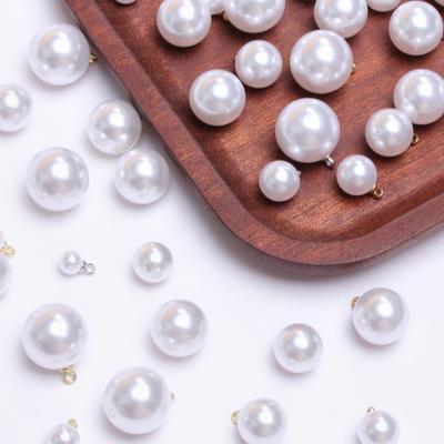 Creative 5/10pcs Earrings Accessories White Pearl Imitation Pearl DIY Jewelry Making Pearl Necklace 4-16mm Materials Fashion Pendant Loose Beads