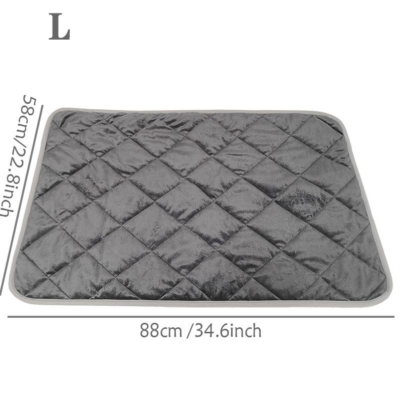 Extra Warme Selbsterwärmende Haustierunterlage Thermische Hundeboxmatte Rutschfest Waschbar Zwingerunterlage für Mittel Kleine Hunde und Katzen Haustierbedarf