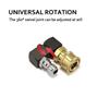 360° Swivel High Pressure Washer Adapter - 1/4" Quick Plug Copper/Aluminum Quick Connect Jet Nozzle Attachment for Car Washing