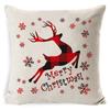 New Christmas Pillowcase Cushion Car Waist Protector Bedside Pillowcase Christmas Linen Pillowcase