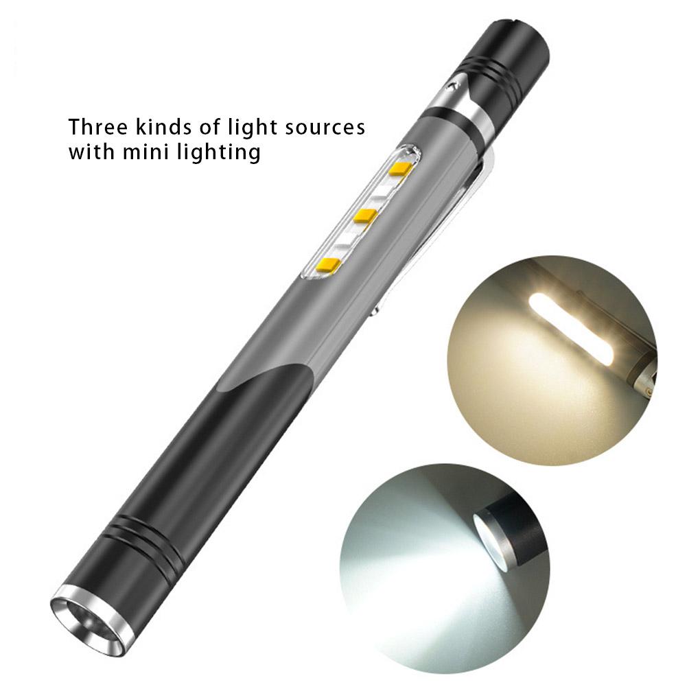 USB Charging Flashlight 4 Modes Adjustable Mini Small Hand Torch Camping Caving Climbing Emergency Lighting Lamp