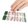 ZM Full Cover No-Cure Gel Nail Wraps, Halloween Style Autumn Winter Nail Stickers, Nail Patch Films