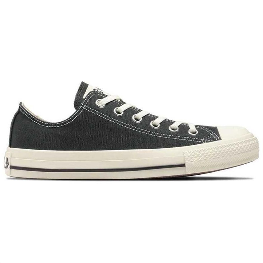 Converse All Star Washed Canvas OX Comfortable Versatile Durable Shock Absorbing Low Top Canvas Shoes Unisex Sneaker Black 31312112