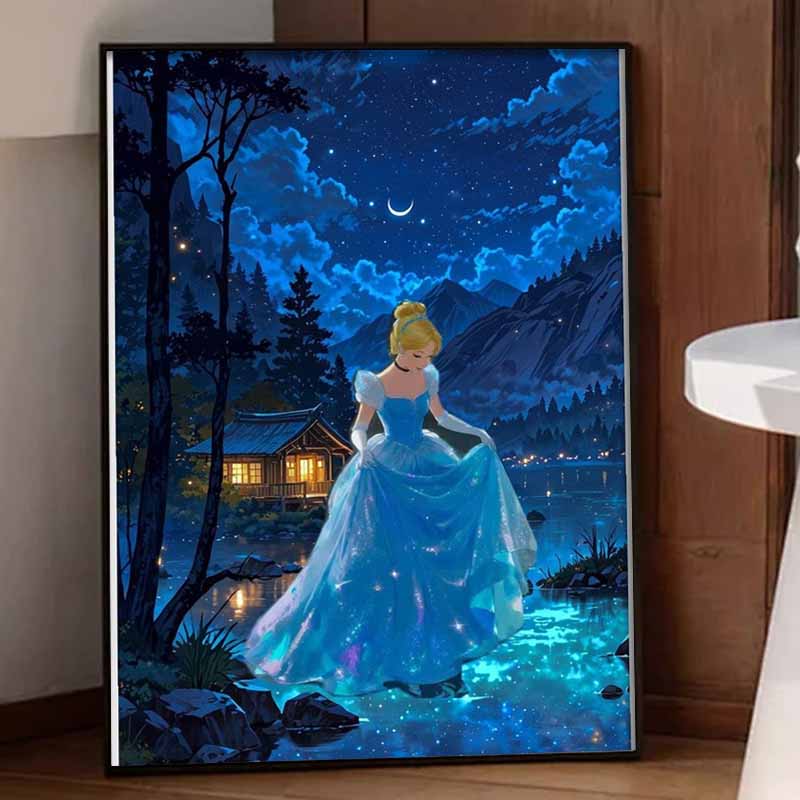Disney Diamond Painting Kit Cinderella Diamond Painting 5D Diamond Art Home Decor Creative Handmade Gift