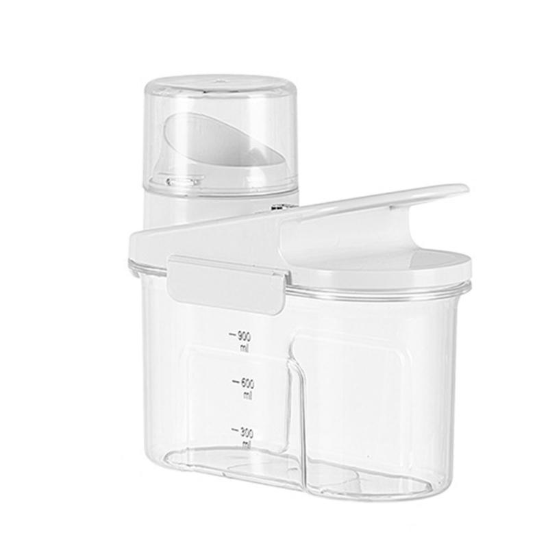 Convenient Food Organizer Clear Plastic Rice Bin with Sealed Rings for Dry Goods Rice Bucket for Household Kitchen Use