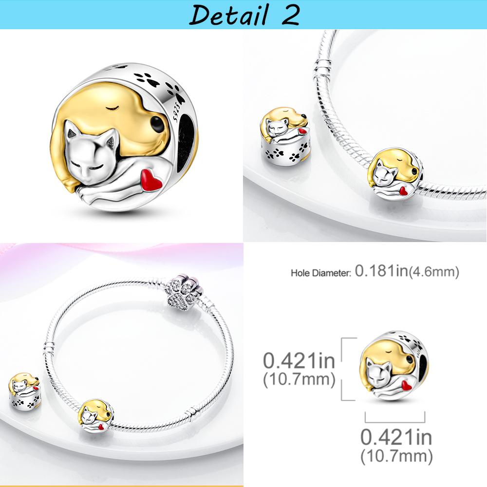 Animal Collection Copper French Bulldog Cat Butterfly Ladybug Charms Beads Fit Original Mula Bracelet Jewelry