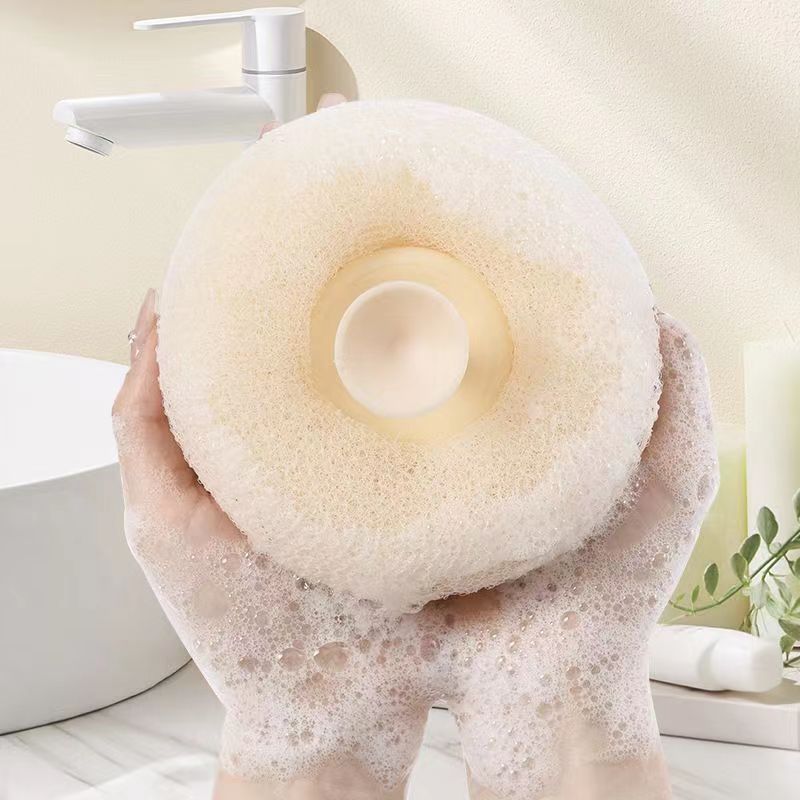 The Bath Ball with Suction Cup Is A Perfect Tool for Scrubbing Mud. It Exfoliates Gently and Does Not Spread. It Is A Hanging Type for Bath Flowers