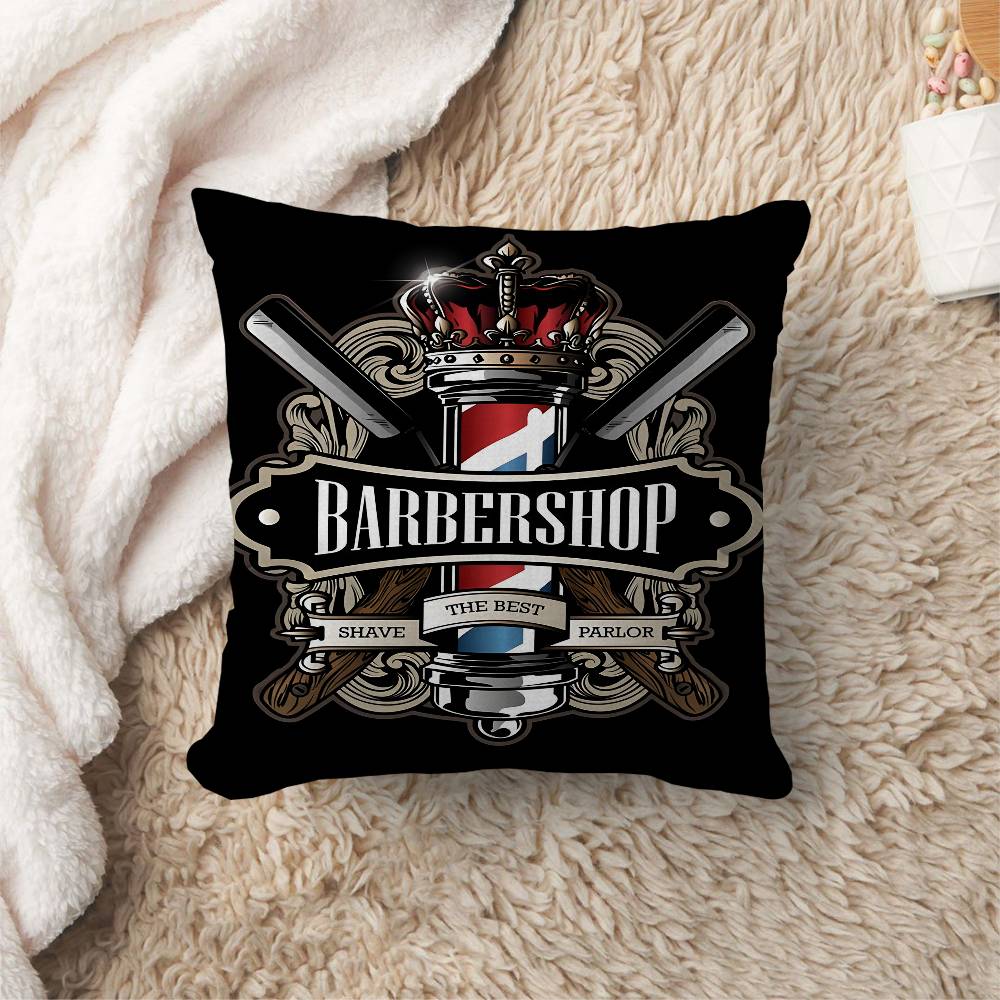 Vintage Sign Expert Barber Shop Pillowcase toon Gift Cushion Cover Bedroom Home Sofa Chair Seat Decor pillow case