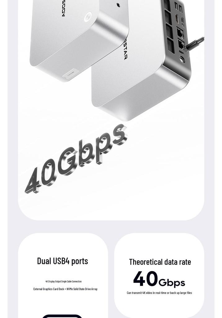 Tianbei Aoostar MACO Ryzen 7 6850H High-Performance AI Office Mini PC