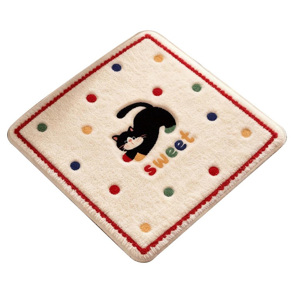 Imitation Cashmere Dining Chair Pad Anti-slip Seat Cushion Cute Chair Cushion  Home Seating