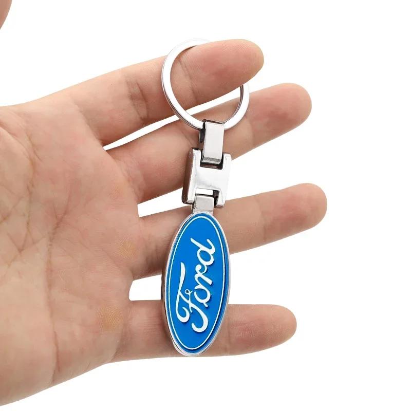 Car Sticker 2026 Ford New 2025 Hot Car Keychain Vintage Leather Keyring Creative Key Chain For Ford Focus 2 3 Mondeo Kuga Fiesta