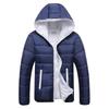 Classic Men's Slim Hooded Cotton Coat with Zipper In Candy Colors