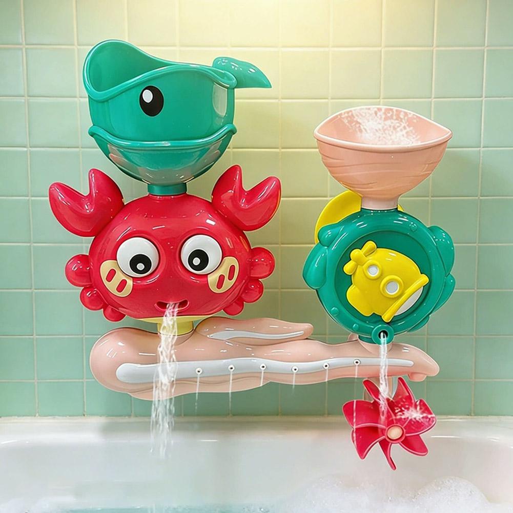 Kids Bath Toys Crab Whales Rotating Water Spray Bathing Shower Game Water Toy For Kids Bathroom Toys Gift Educational Toy