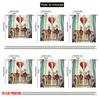 2pcs,2D plane printing Window Curtain Boster Family Love Versatile Fabric (without rod) All Seasons Use for Living Room & Office