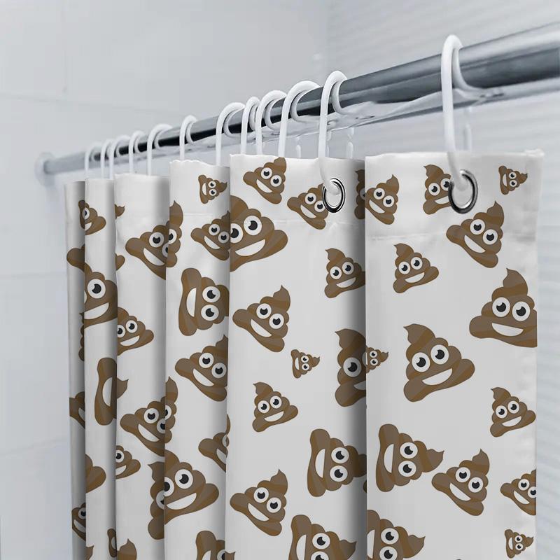 Vintage Santa Claus Shower Curtain Christmas Decorative 3D Printing Bathroom Decoration Waterproof Fabric Home Textile