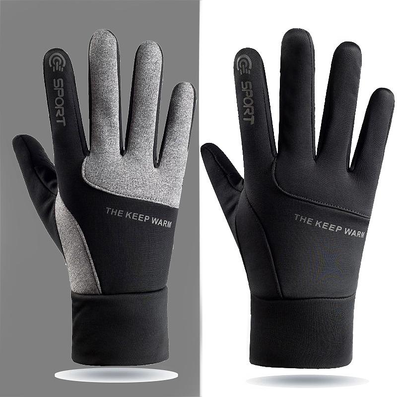 

Зимові лижні рукавички захист від бризок велосипедні теплі average size чорний