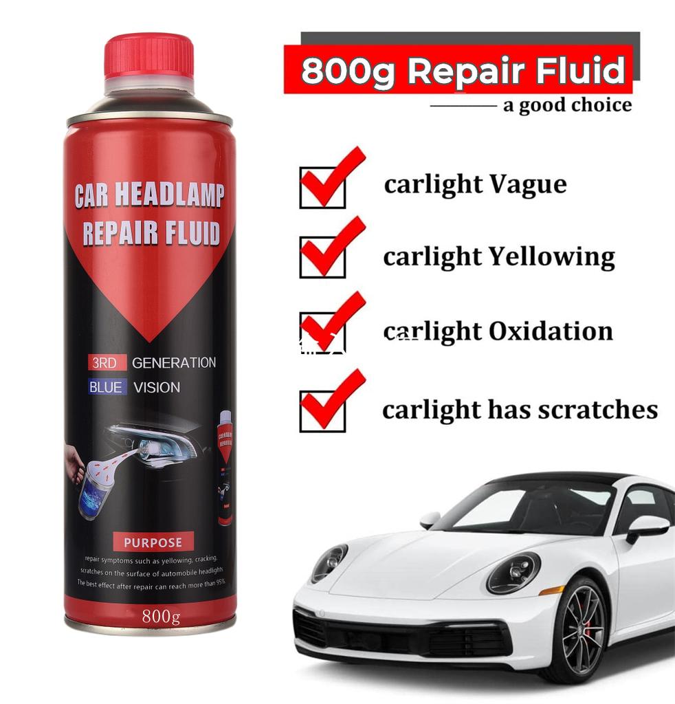 2PCS 800ML Headlight Recovery Liquid Polishing Car Headlights Cleaner Headlight Polish Liquid Polymer Cleaning Headlights
