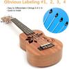 4 Pack Ukulele Strings Nylon Ukuleles String Replacements Ukulele Strings Parts Accessory for 21/23/26Inch Ukulele Part