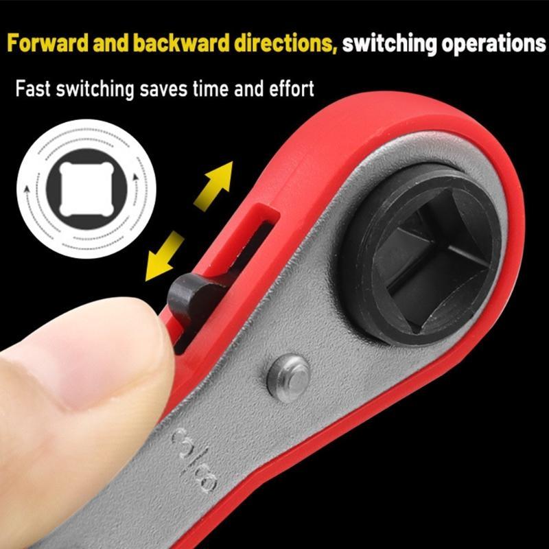 652F Refrigeration Ratchet Wrench Best Tool for HVAC Service, Smooth Ratcheting Action and Strong Gear, 4 Different Sizes