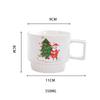 Santa Claus Ceramic Mug Christmas Gifts Coffee Cup with Gift box and spoon Rabbit doll Breakfast Milk Cup Home/Office Water Cup