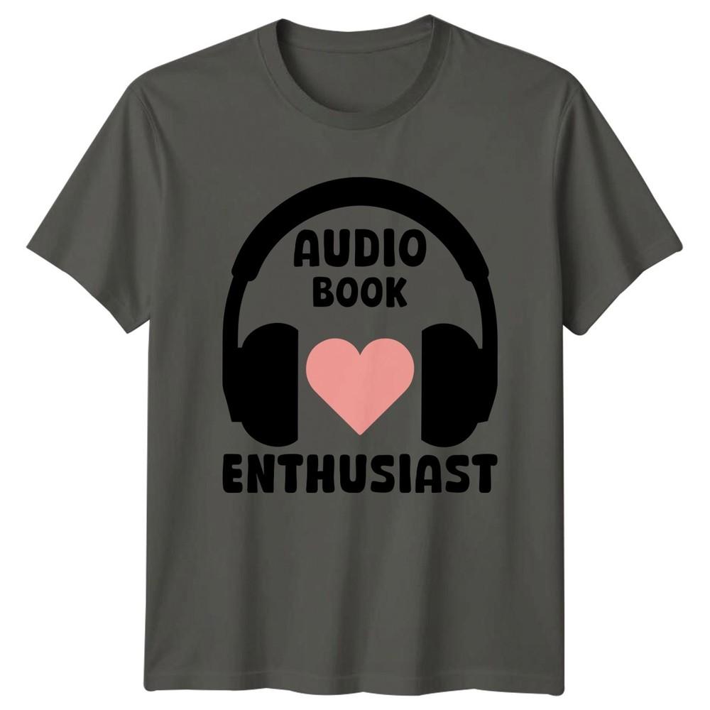 Audio Book Enthusiast TShirt Listening Hobby Reading S
