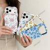 Korean Isn't Wind Fresh Flower iPhone11pm Mobile Phone Case Apple 11Pro Wave Double-layer Film Case Women's Model
