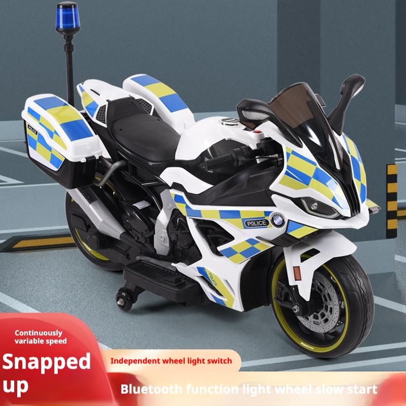 Çocuk Elektrikli Motosiklet Çift Sürücülü Çocuk Arabası Uzaktan Kumandalı Bluetooth Müzik LED Işık, Erken çocukluk eğitimi fonksiyonu