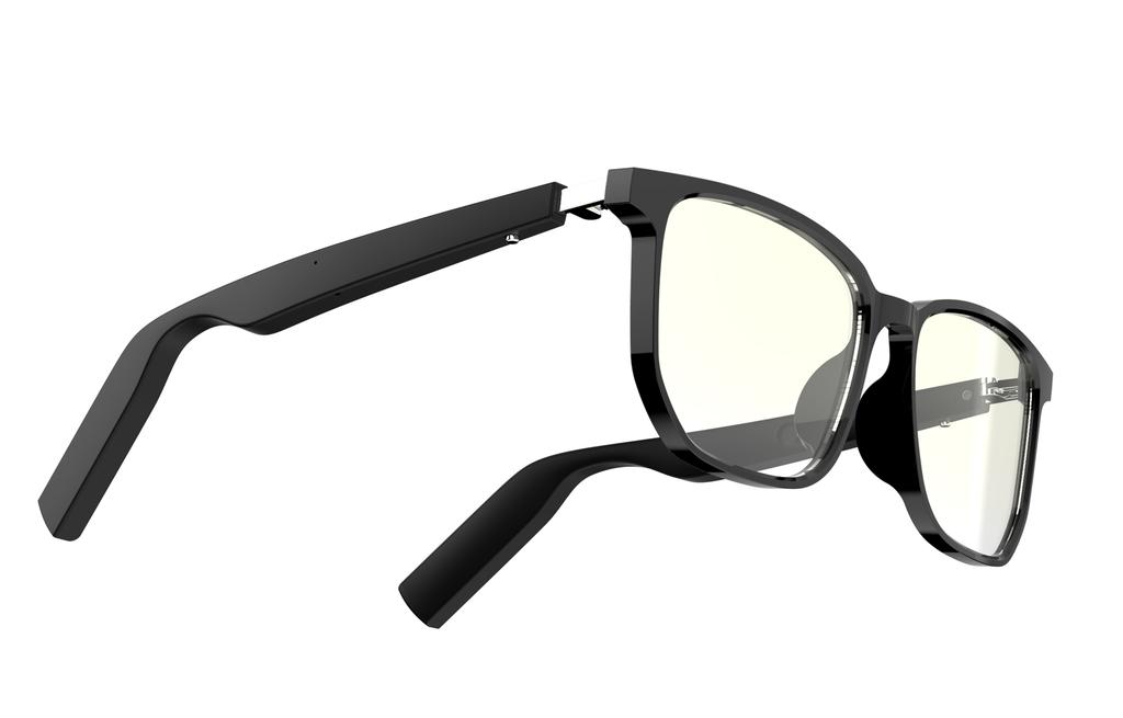 TAKAYUKI H2C Smart AI Glass Bone Conduction Headphones, Compatible With Sunglass Lens, Multifunction Calling H2Q-H2C