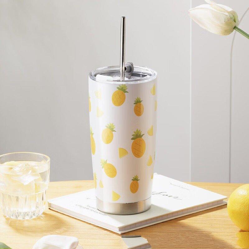 Shangqi Insulated Stainless Steel Straw Tumbler