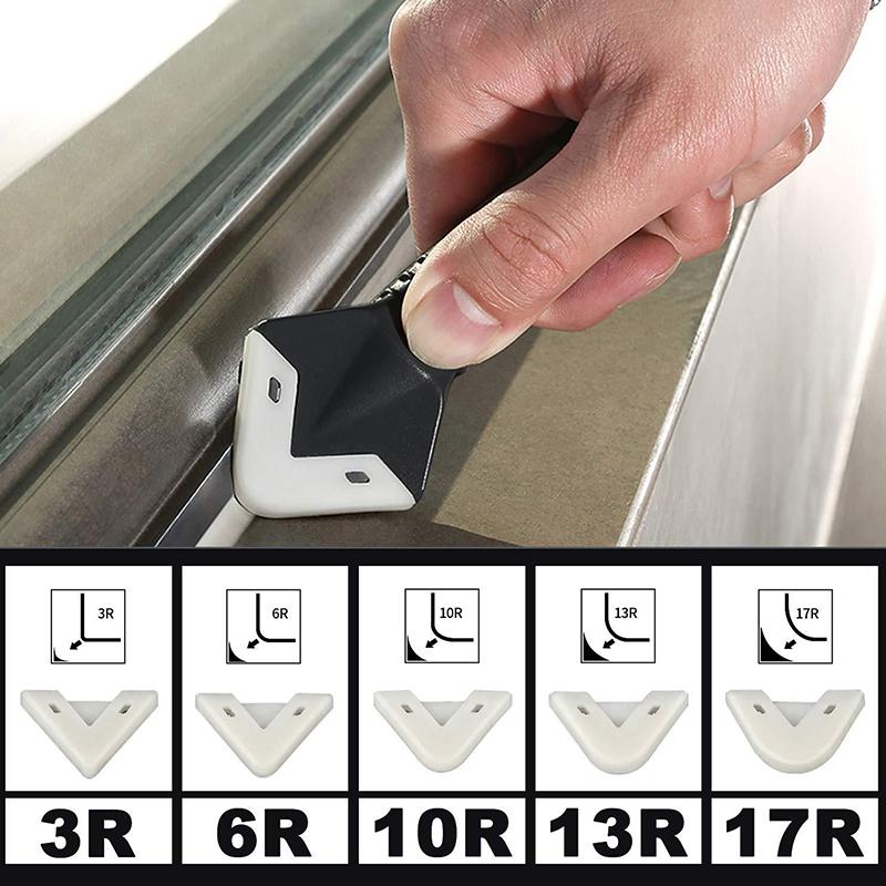 1Set Multifunction Coner Caulking Tool Silicone Scraper Glue Remover Knife Angle Beauty Crevice Spatula Tool Grout Scraper