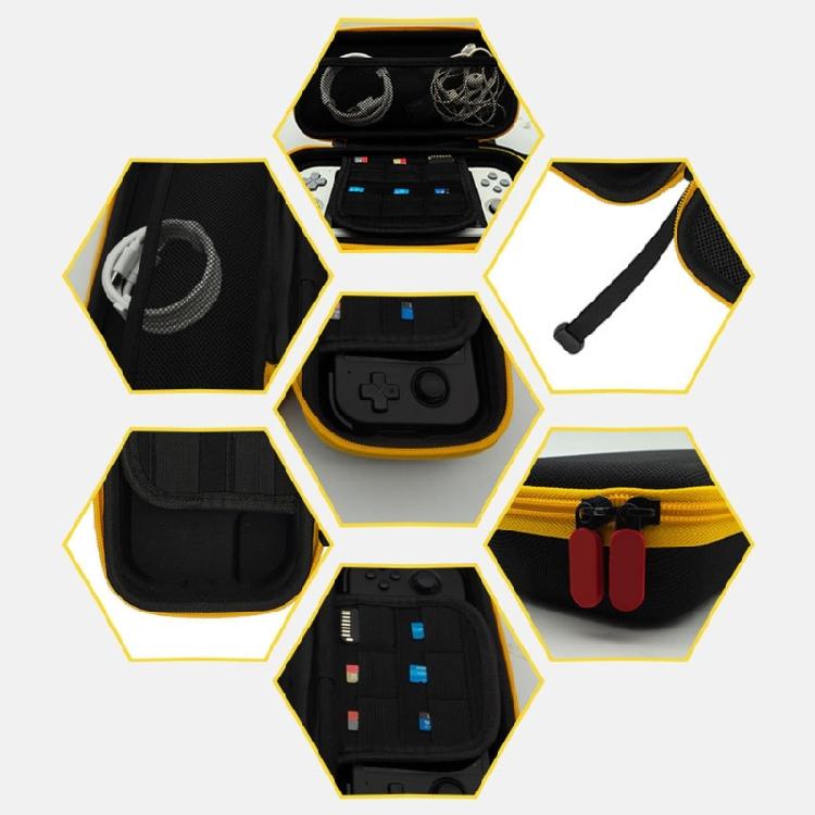 EVA Carrying Case for Retroid Pocket 5 Scratchproof Storage Box Game Console Shockproof Protector Case with Mesh Pocket