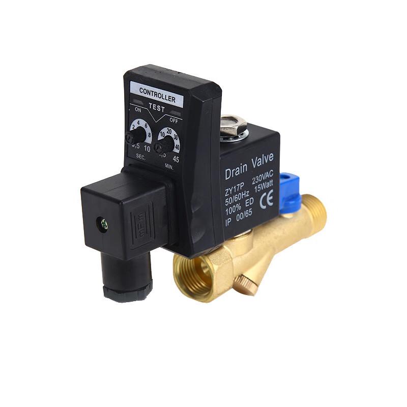 

Lanmo AC220V Air Compressor Solenoid Drain Valve CN plug (adapter included)