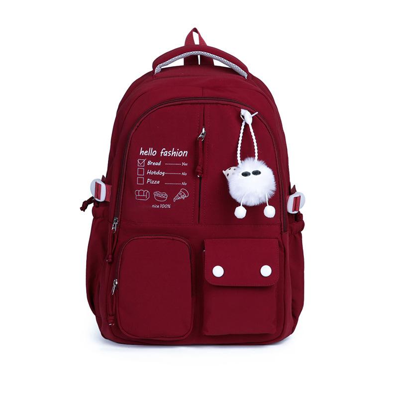 Zaino freddo sale semplice tinta unita stile college zaino festa studenti classe biblioteca studio autonomo zaino senso letterario