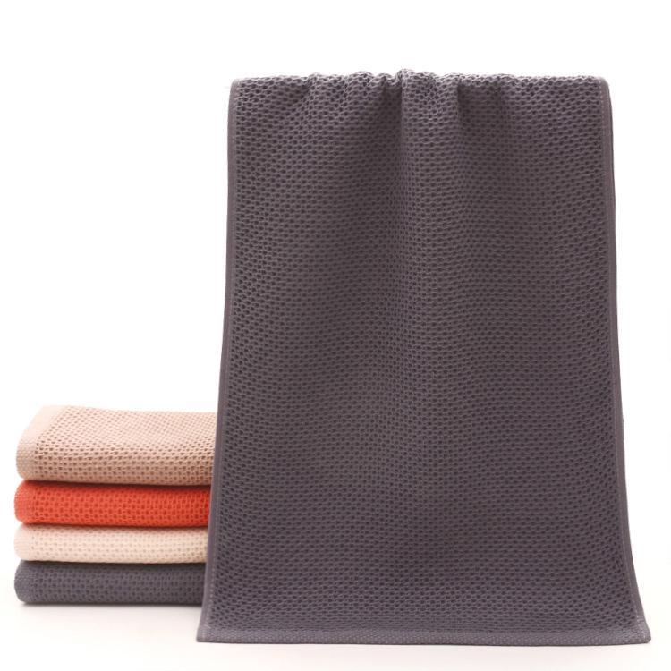 Customizable Honeycomb Pure Cotton Absorbent Waffle Weave Towel Set