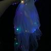 Feather White Veil Bridal LED Light Bride Veil Korean Bride Headwear Headbands Women Wedding Veil