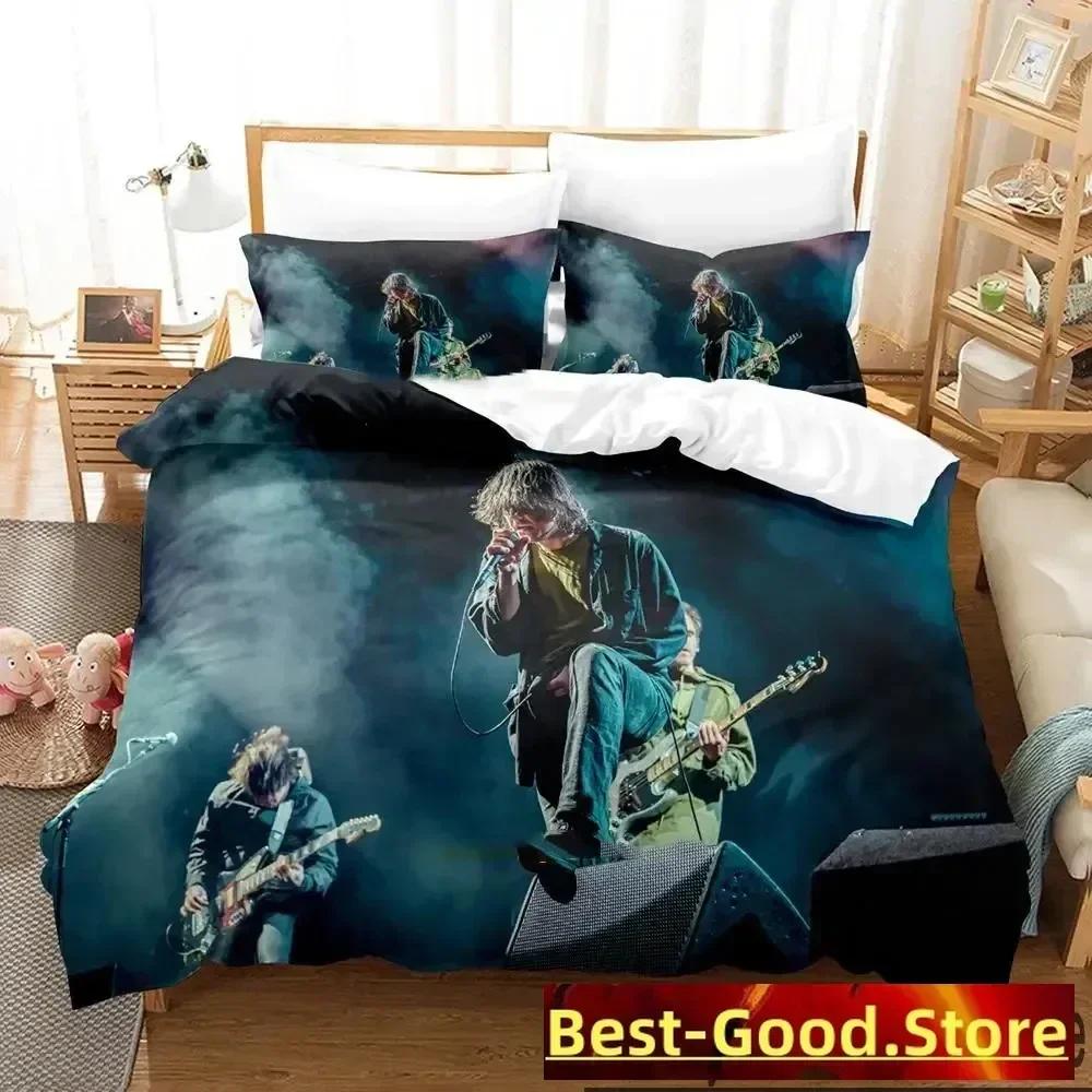 

3D Print My Chemical Romance Bedding Set Duvet Cover Sheet Printed Bed Set Pillowcase Bed Full Queen King Size Comforter Bedroom 135x200cm