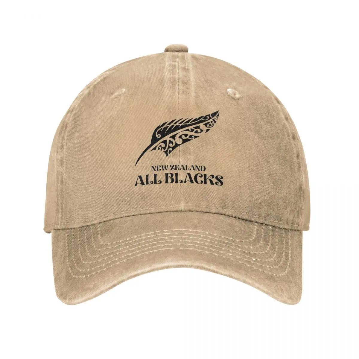 

Australia New Zealand All Blacks Baseball Caps Vintage Distressed Washed Rugby Ball Headwear Unisex Outdoor All Seasons Hats Adjustable