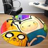 1pc Adventure Time Friendship Office Round Area Rug, Under Office Chairs Bedroom Living Room Home Decor  A1022288