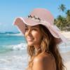 Wide Brim Weave Hat Colorful Women's Sun Hat Casual Sun Protection Cap Travel
