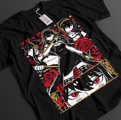 Spy X Family Shirt Anya Tshirt Loid Forger T-Shirt Yor Tee Bond Sylvia Anime Top