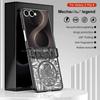 Mechine Circuit Pattern Plating Case For Samsung Galaxy Z Flip 8 7 FE 6 5 4 3 Hinge Protection Anti-drop Cover For Samsung Z Flip8 Flip7 Flip6