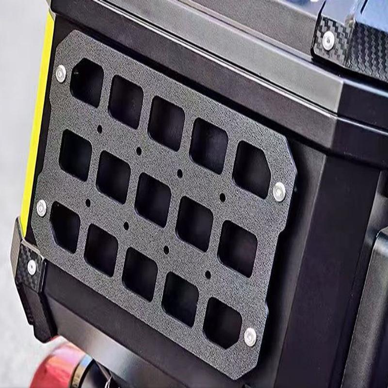 Motorcycle Molle Panel For Trunk Storage Metal Waterproof Tactical Universal Side Box Organizer Modular Storage