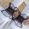 Cosplay Maid Elastic Decorative Wrist Cuffs All-match Detachable Cuffs for Girls