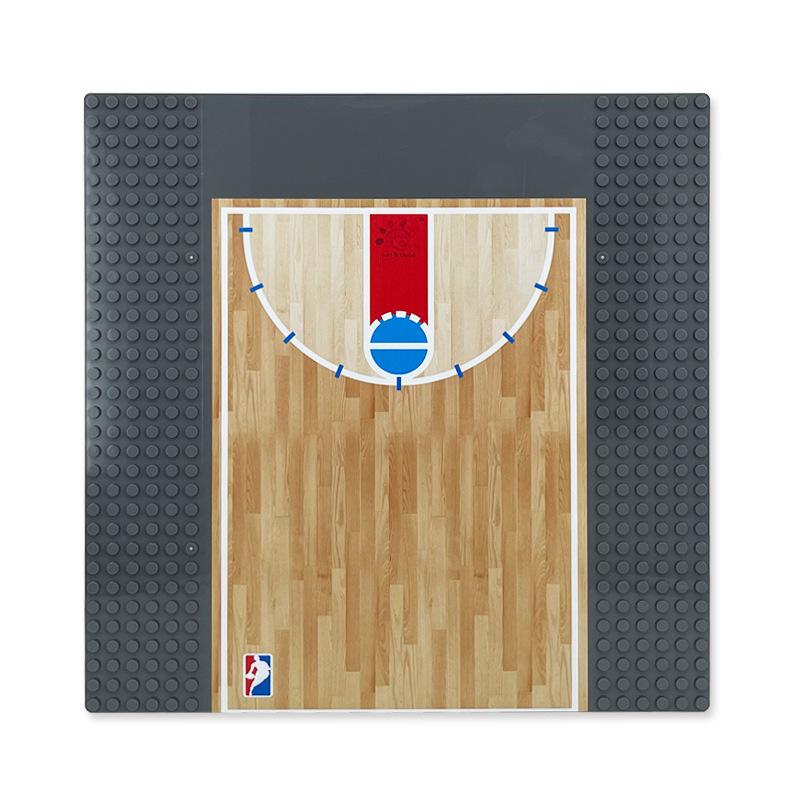 Sports Department Minifigures Small Particles Mosaic Building Block Toy Doll Basketball Football Baseplate Accessories