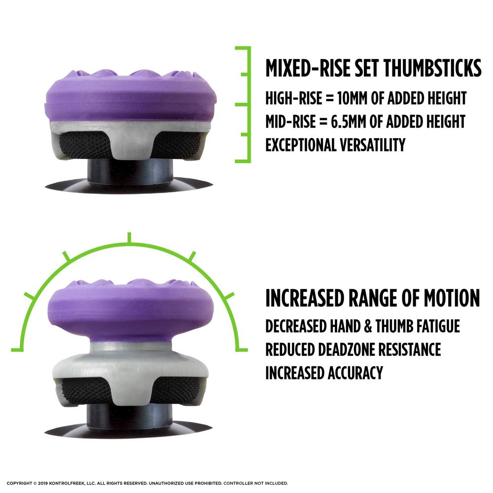 2PCS Kontrol Freek FPS Freek Galaxy pro PS4 / PS5 High-Rise analogový joystick Playstation 5 herní ovladač výkonu joystick